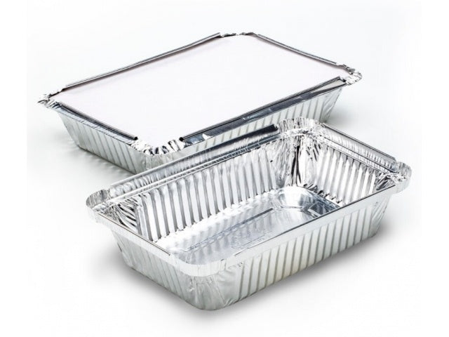 BANDEJA ALUMINIO CON TAPA 700 ML